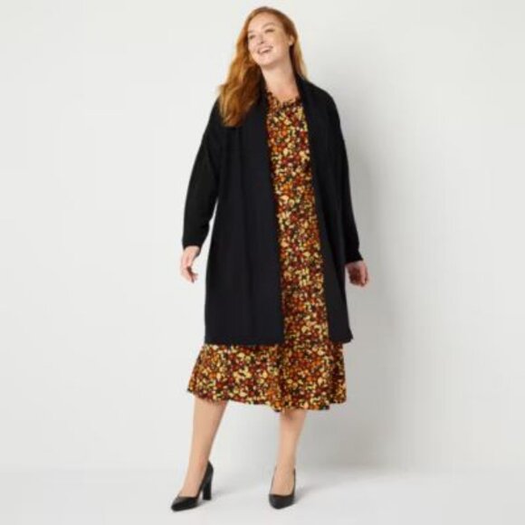 New Abbott Elementary Long Sleeve Cardigan, Black Sizes L, XL - Picture 2 of 2